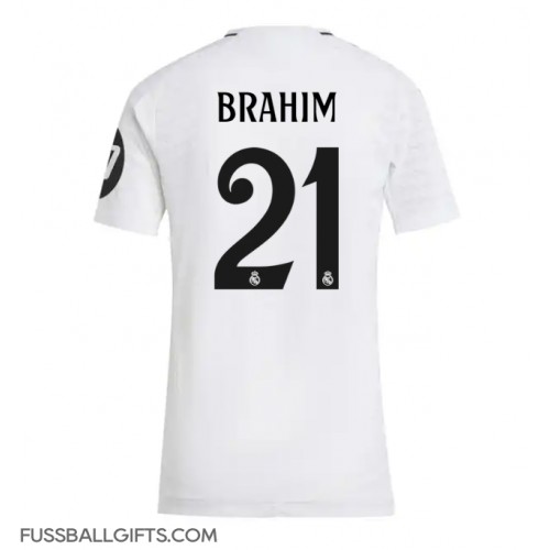 Real Madrid Brahim Diaz #21 Fußballbekleidung Heimtrikot Damen 2024-25 Kurzarm